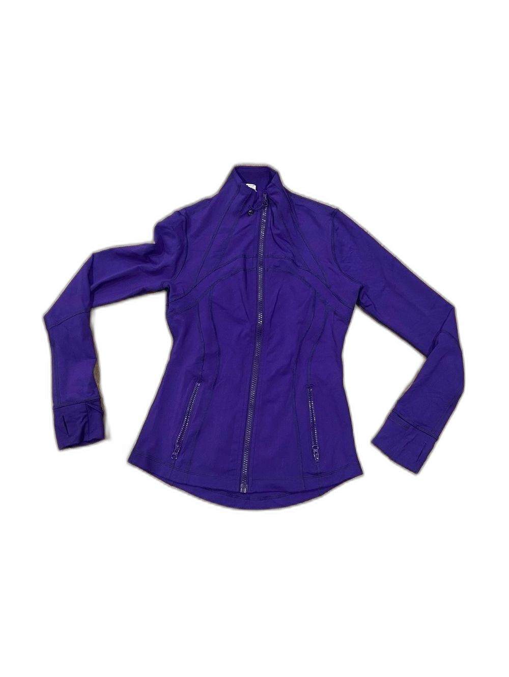 T3 Women Define Lululemon Zip-up Active Wear Jacket Performance Back Breathable